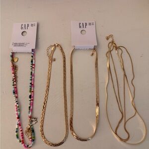 GAP Gold and Multicolor Necklace Sets